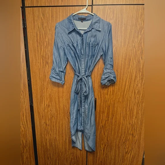 Signature Studio | Dresses | Faux Denim Dress | Poshmark
